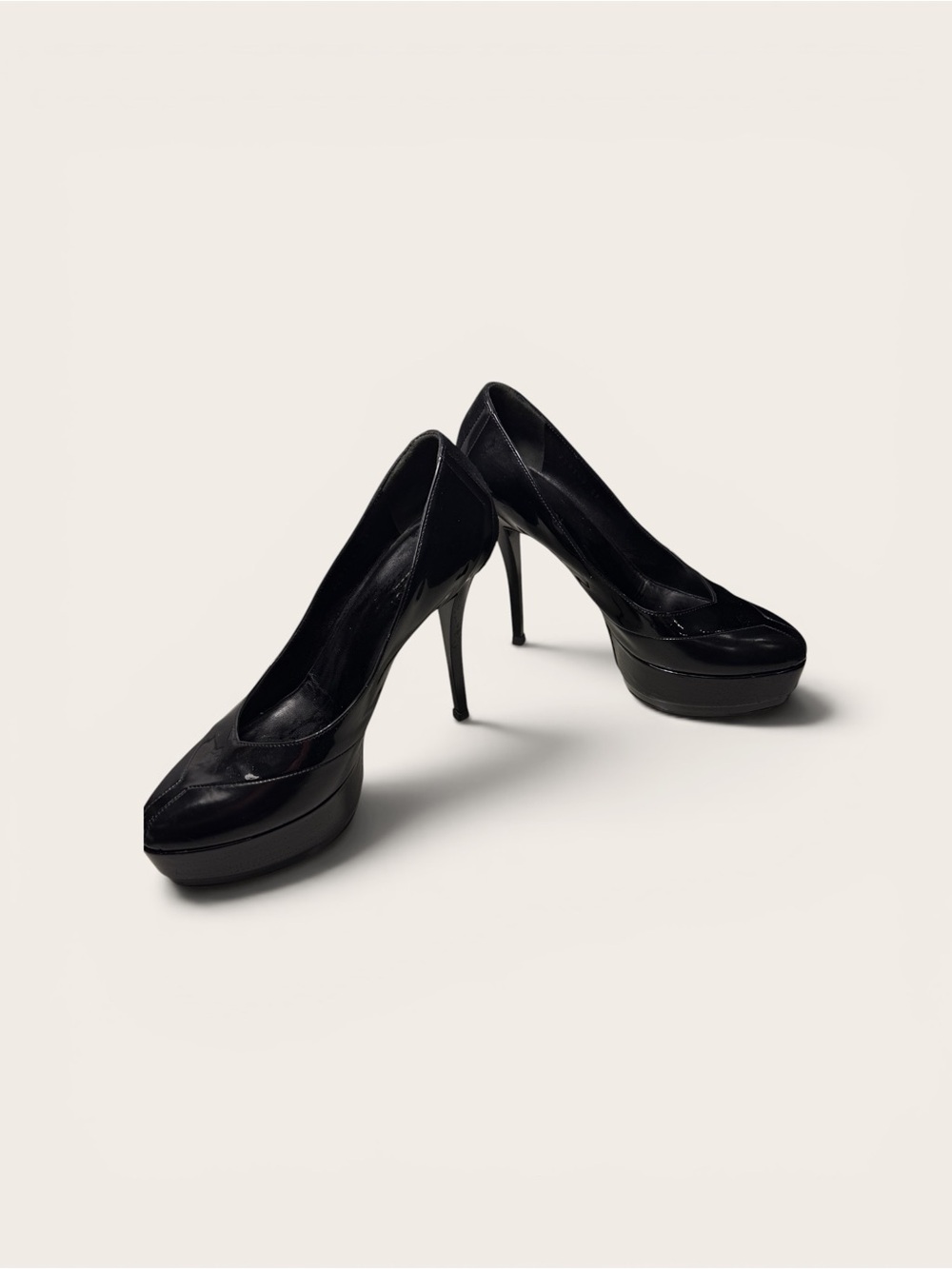 Gucci Black Patent Platform Pump